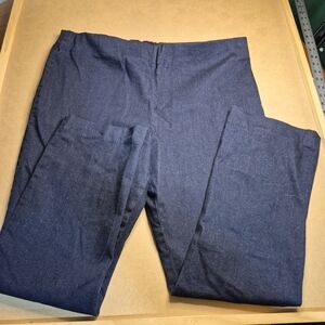 Dark Blue Stretch Ponte Pants